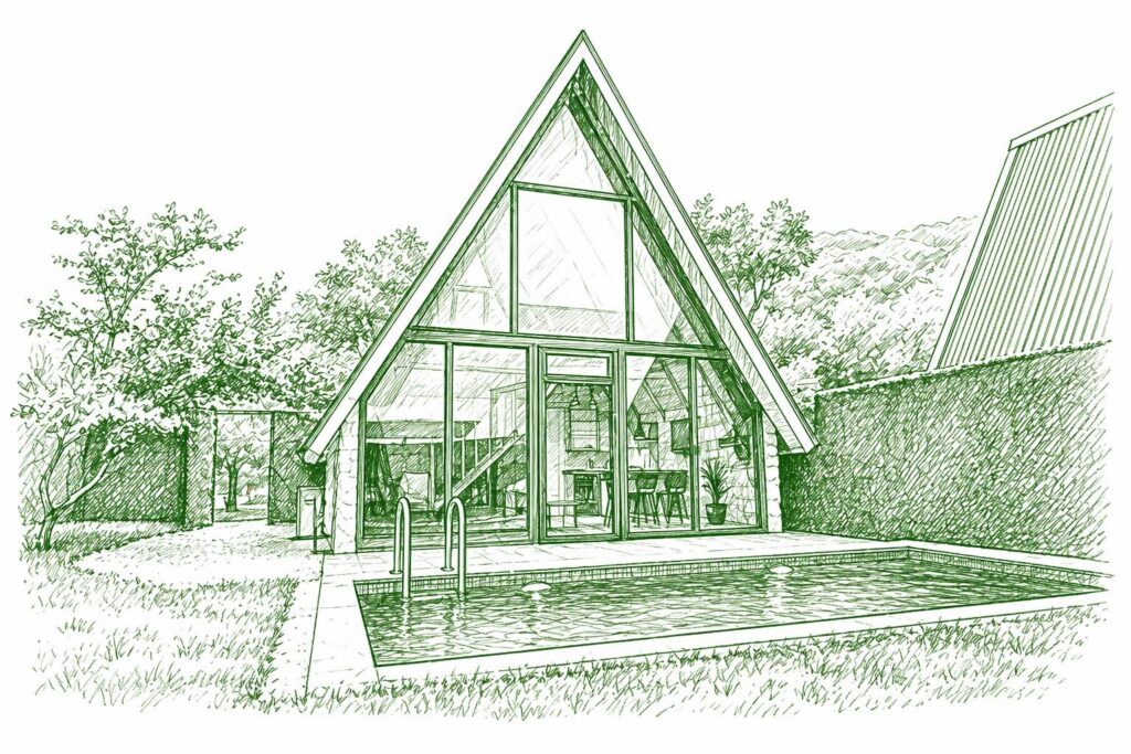 piscine autorisation urbanisme Landes - maison avec piscine - Urbalandes