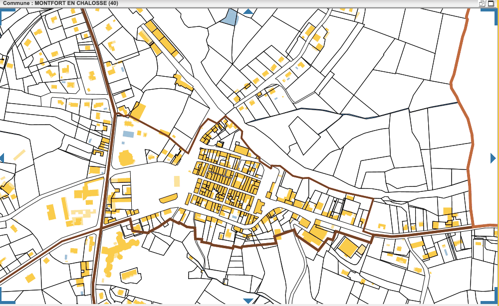 urbanisme Montfort-en-Chalosse - cadastre et zonage PLU Landes - Urbalandes